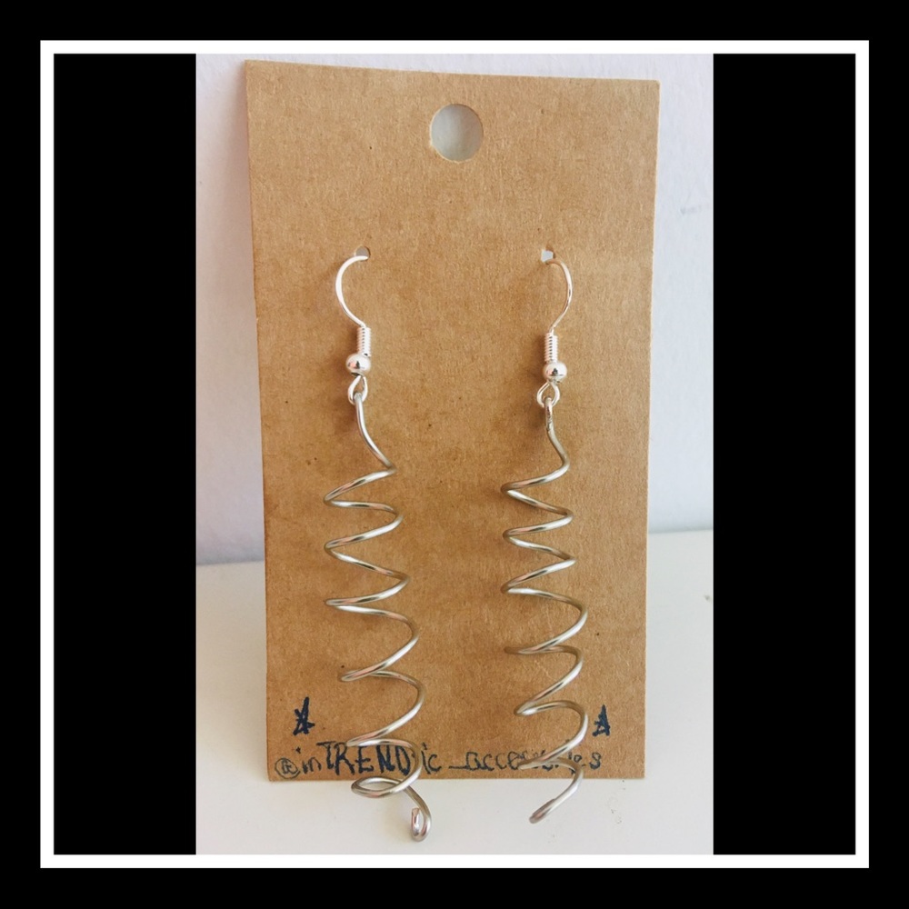 Silver Handmade Spiral Earrings